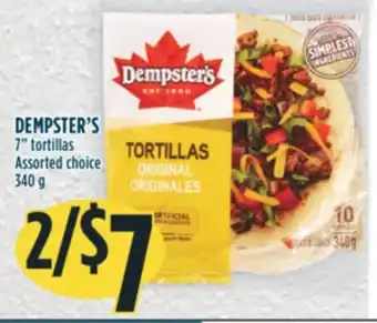 Marché Adonis Dempster's 7 tortillas offer