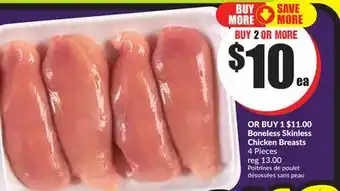 FreshCo Boneless skinless chicken breasts 4 pieces offer