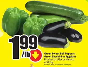FreshCo Green sweet bell peppers, green zucchini or eggplant offer