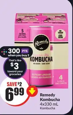 FreshCo Remedy kombucha 4x330 ml offer