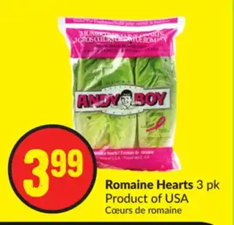 FreshCo Romaine hearts 3 pk product of usa offer