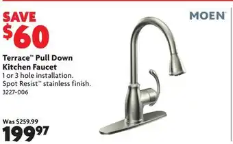 Home Hardware Terrace pull down kitchen faucet offer