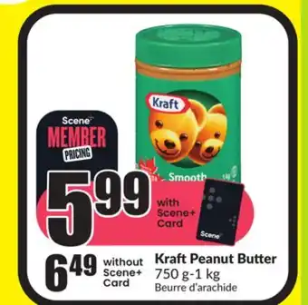 FreshCo Kraft peanut butter 750 g - 1 kg offer