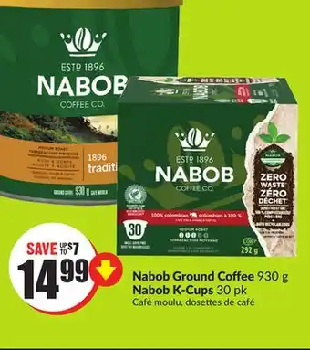FreshCo Nabob ground coffee 930 g offer