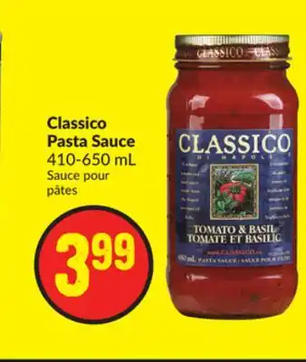 Chalo FreshCo Classico pasta sauce 410-650 ml offer