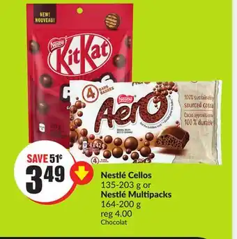 Chalo FreshCo Nestlé cellos 135-203 g or nestlé multipacks 164-200 g offer