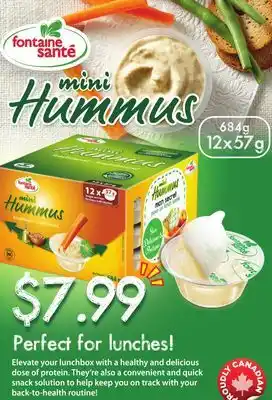 Chalo FreshCo Fontaine sante mini hummus 684g 12x57g offer