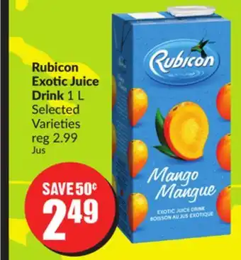 Chalo FreshCo Rubicon exotic juice drink 1 l selected varieties offer