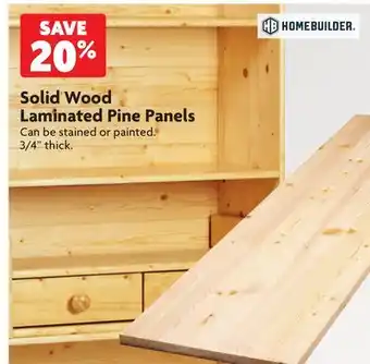 Home Hardware Solid wood laminated pine panels offer
