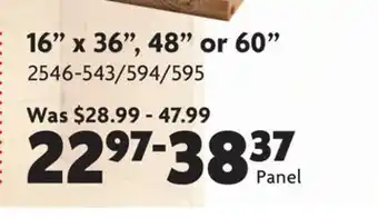 Home Hardware Solid wood laminated pine panels offer