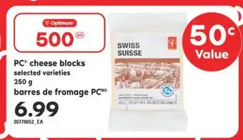 Valu-mart Barres de fromage pc, 250 g offer