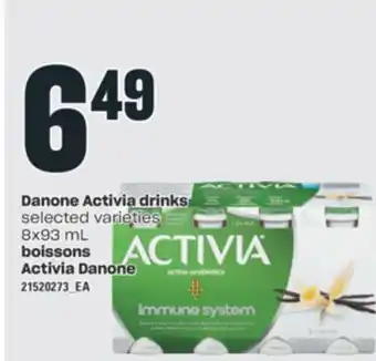 Valu-mart Boissons activia danone, 8x93 ml offer