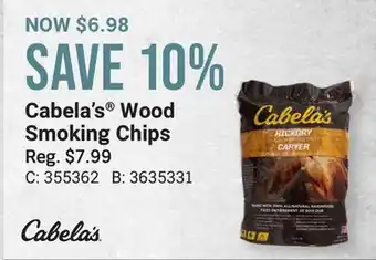 Bass Pro Cabela's wood smoking chips offer