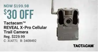 Bass Pro Tactacam reveal x-pro cellular trail camera offer