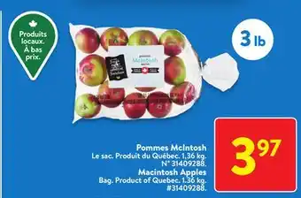Walmart Macintosh apples offer