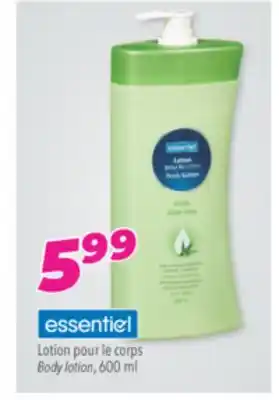 Familiprix Essentiel lotion body lotion offer