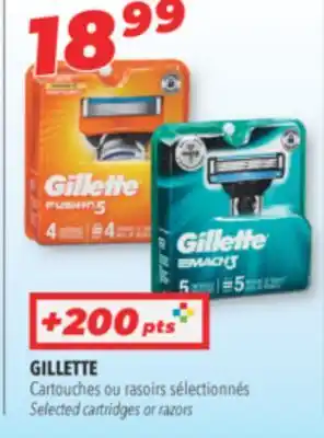 Familiprix Gillette selected cartridges or razors offer