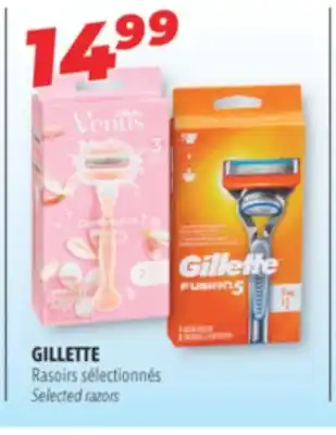 Familiprix Gillette selected razors offer