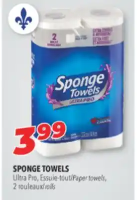 Familiprix Sponge towels ultra pro, paper towels, 2 rolls offer