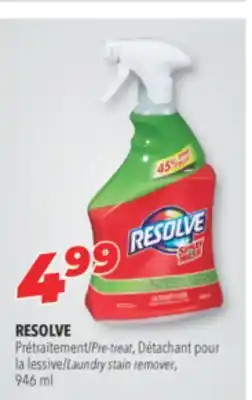 Familiprix Resolve pre-treat, laundry stain remover offer