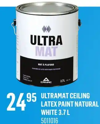 Canac Ultramat ceiling latex paint natural white 3.7 offer