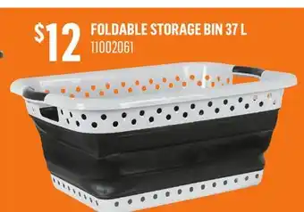 Canac Foldable storage bin 37 l offer