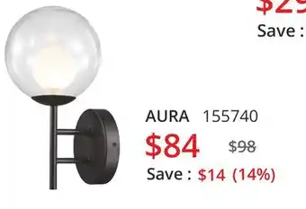 Wall sconce aura