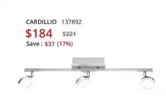 Multi Luminaire Track lighting cardillio offer