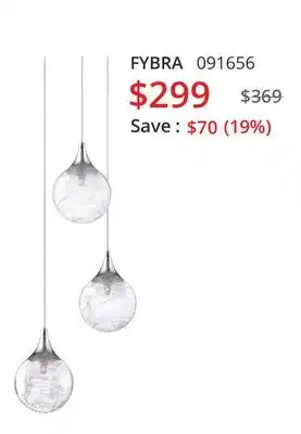 Multi Luminaire Chandelier fybra offer