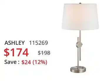 Table lamp ashley