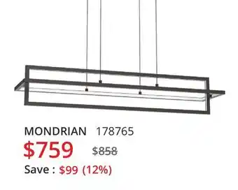 Multi Luminaire Chandelier mondrian offer