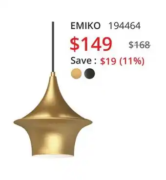 Multi Luminaire Emiko pendant offer