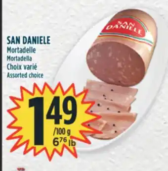 Marché Adonis San daniele mortadelle offer