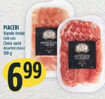 Marché Adonis Piaceri viande froide cold cuts choix varié offer