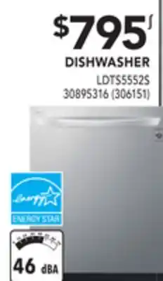 RONA Lg dishwasher offer