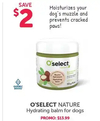 Mondou O'select nature hydrating balm for dogs offer