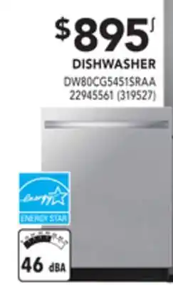 Réno Dépôt Samsung dishwasher offer