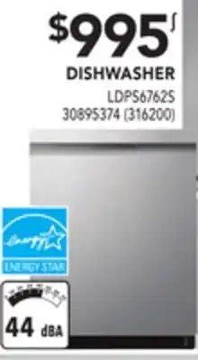 Réno Dépôt Lg dishwasher offer