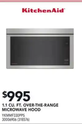 Réno Dépôt Kitchenaid 1.1 cu. ft. over-the-range microwave hood offer