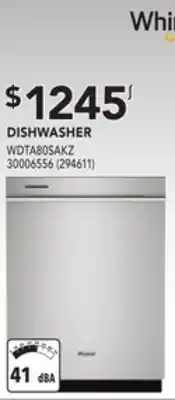 Réno Dépôt Whirlpool dishwasher offer