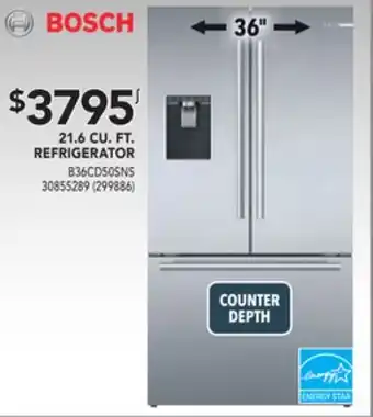 Réno Dépôt Bosch 21.6 cu. ft. refrigerator offer