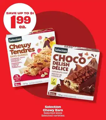 Metro Selection Chewy Bars offer