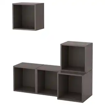 IKEA Eket wall-mounted cabinet combination, dark gray, 41 3/8x13 3/4x47 1/4 offer