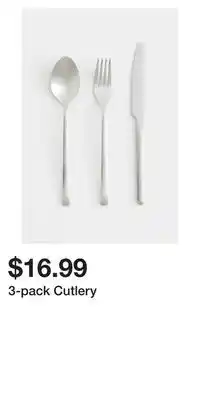 H&M 3-pack cutlery offer