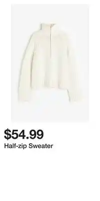 H&M Half-zip sweater offer