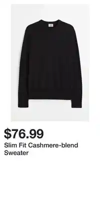 H&M Slim fit cashmere-blend sweater offer