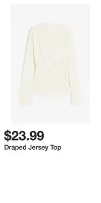 H&M Draped jersey top offer