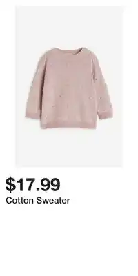 H&M Cotton sweater offer