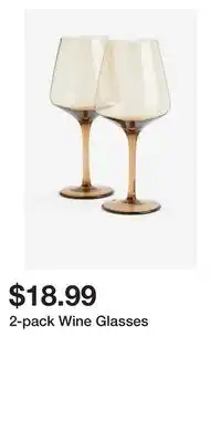 H&M 2-pack wine glasses offer
