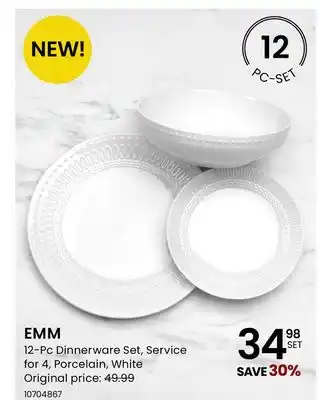 Stokes Emm 12-pc dinnerware set offer